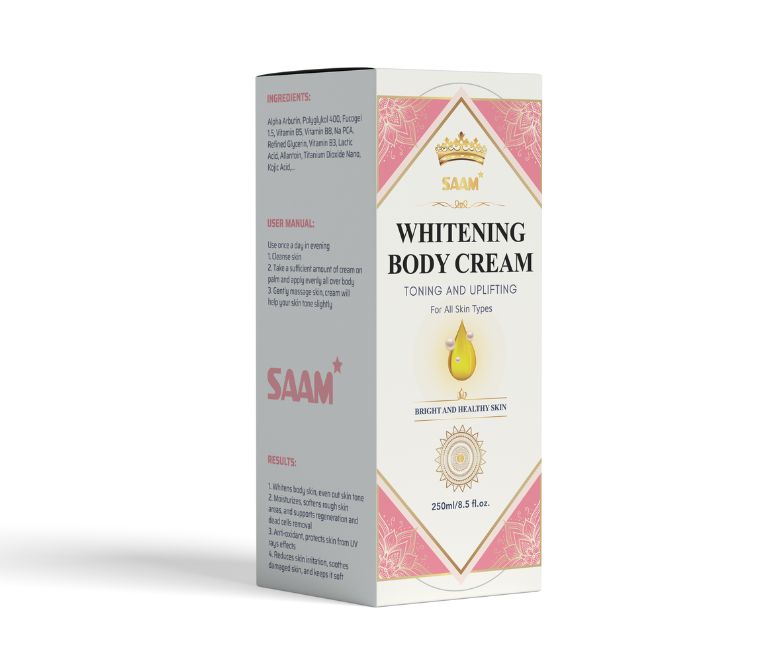 SAAM Whitening Body Cream for Radiant Body Skin 250ml